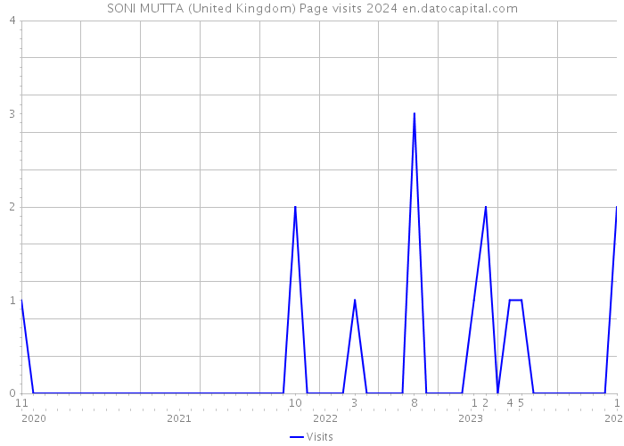 SONI MUTTA (United Kingdom) Page visits 2024 