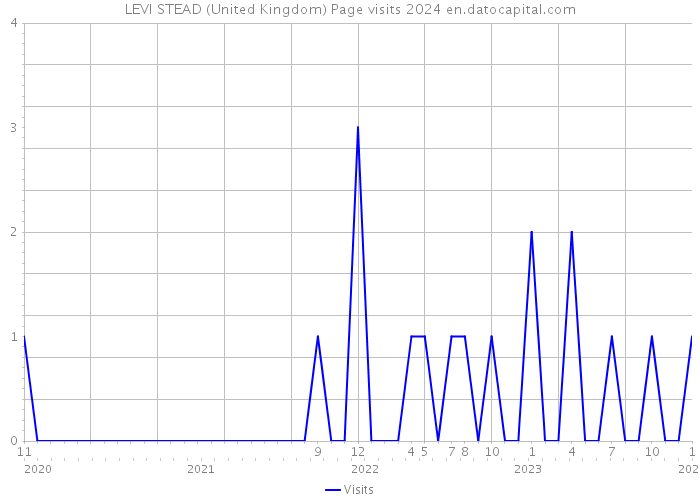 LEVI STEAD (United Kingdom) Page visits 2024 