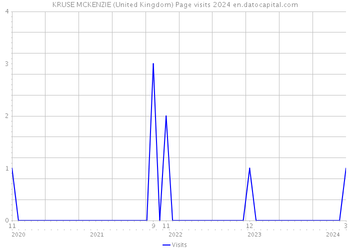 KRUSE MCKENZIE (United Kingdom) Page visits 2024 