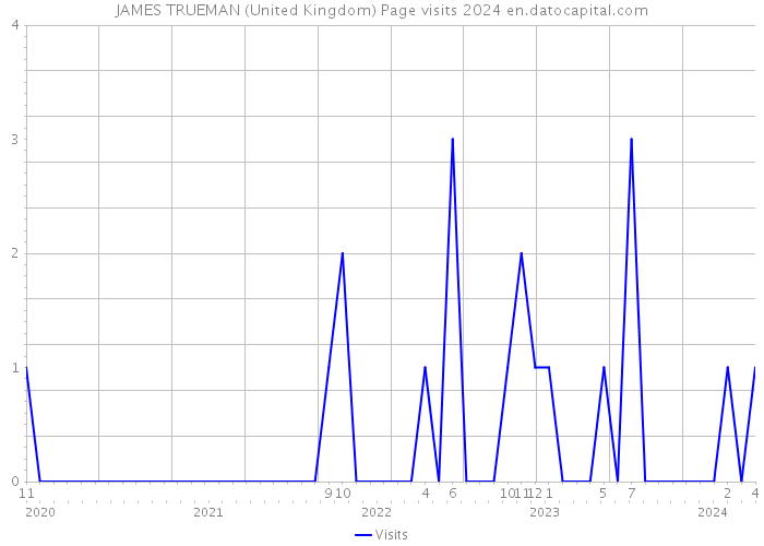 JAMES TRUEMAN (United Kingdom) Page visits 2024 