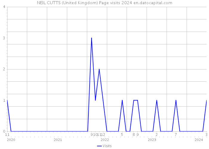 NEIL CUTTS (United Kingdom) Page visits 2024 