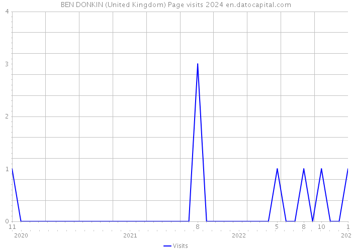 BEN DONKIN (United Kingdom) Page visits 2024 