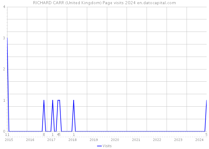 RICHARD CARR (United Kingdom) Page visits 2024 