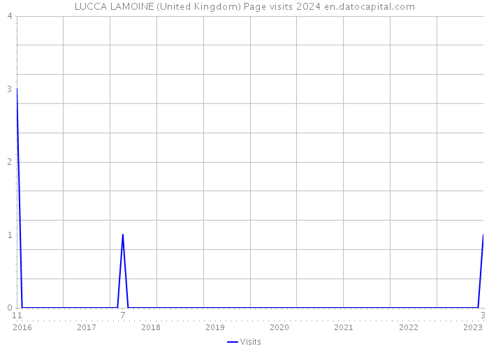LUCCA LAMOINE (United Kingdom) Page visits 2024 