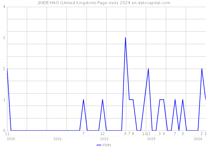 JINDE HAO (United Kingdom) Page visits 2024 
