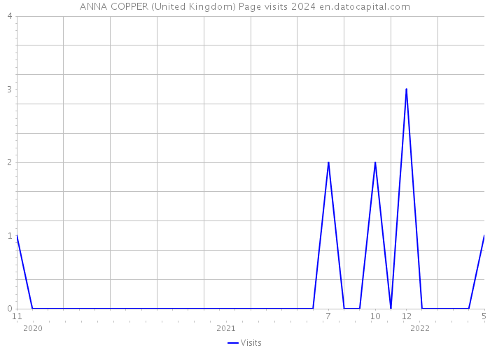 ANNA COPPER (United Kingdom) Page visits 2024 