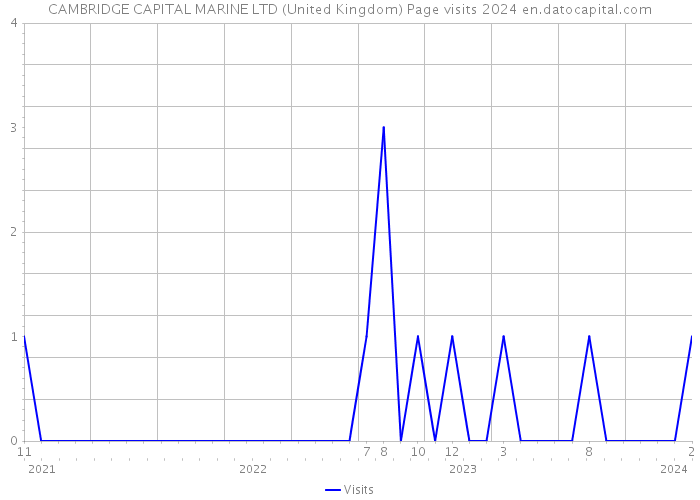 CAMBRIDGE CAPITAL MARINE LTD (United Kingdom) Page visits 2024 