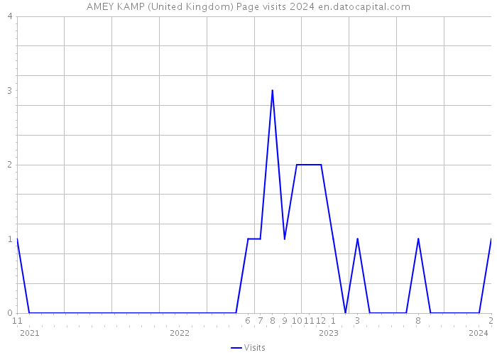 AMEY KAMP (United Kingdom) Page visits 2024 