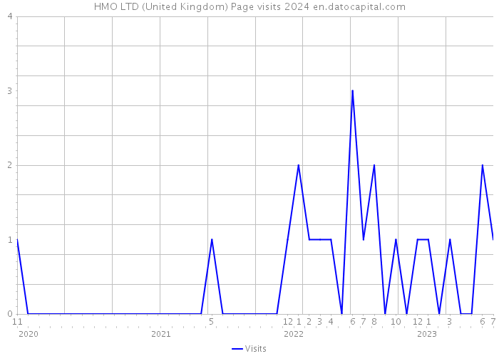 HMO LTD (United Kingdom) Page visits 2024 