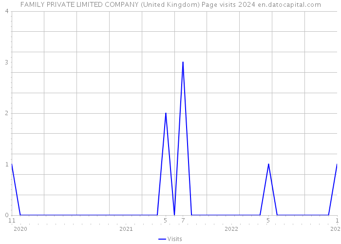 FAMILY PRIVATE LIMITED COMPANY (United Kingdom) Page visits 2024 