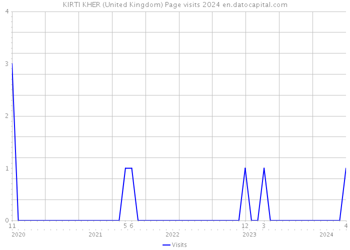 KIRTI KHER (United Kingdom) Page visits 2024 