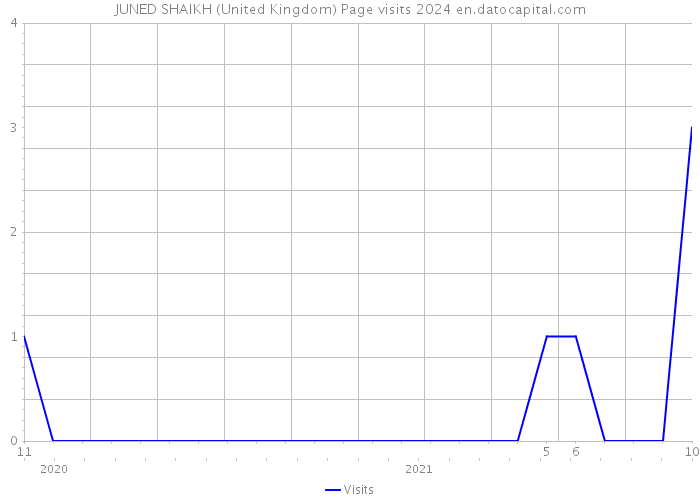JUNED SHAIKH (United Kingdom) Page visits 2024 