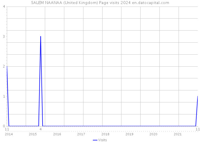 SALEM NAANAA (United Kingdom) Page visits 2024 