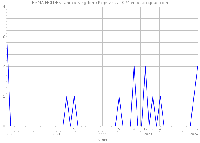 EMMA HOLDEN (United Kingdom) Page visits 2024 