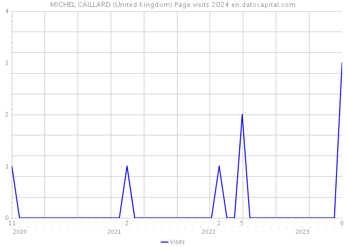 MICHEL CAILLARD (United Kingdom) Page visits 2024 