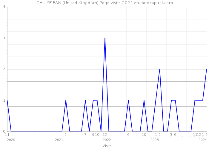 CHUIYE FAN (United Kingdom) Page visits 2024 