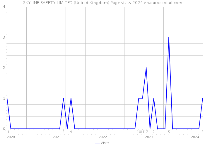 SKYLINE SAFETY LIMITED (United Kingdom) Page visits 2024 