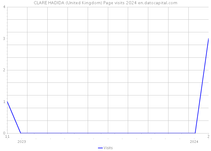 CLARE HADIDA (United Kingdom) Page visits 2024 