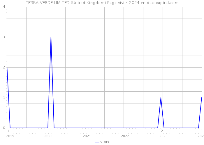 TERRA VERDE LIMITED (United Kingdom) Page visits 2024 