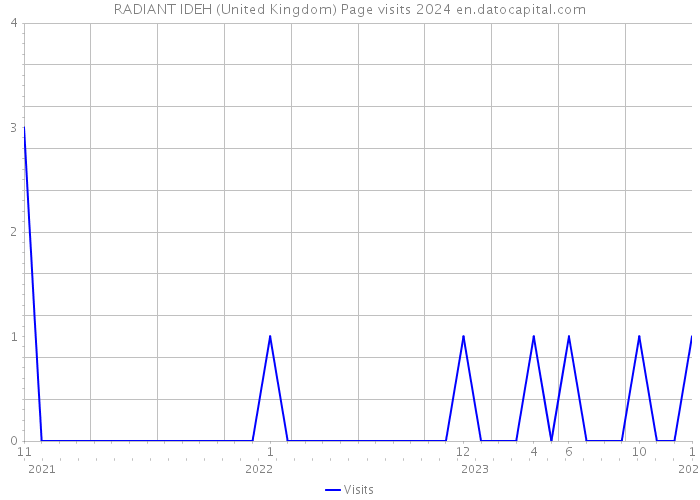 RADIANT IDEH (United Kingdom) Page visits 2024 