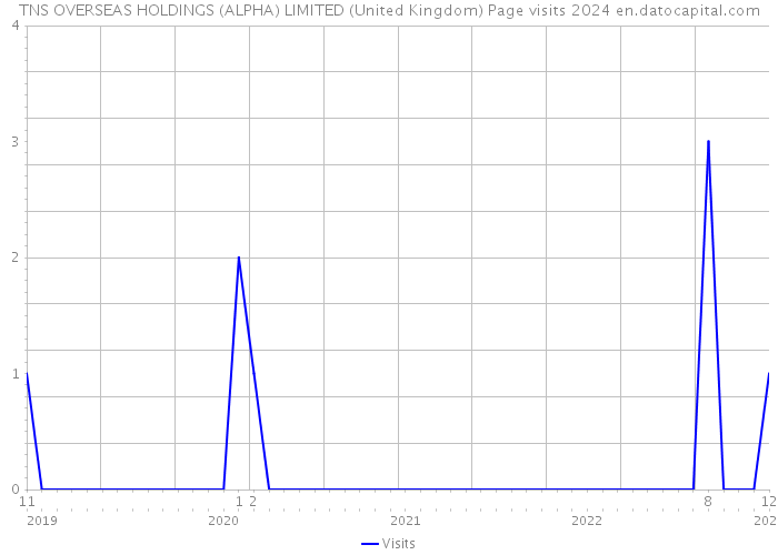 TNS OVERSEAS HOLDINGS (ALPHA) LIMITED (United Kingdom) Page visits 2024 
