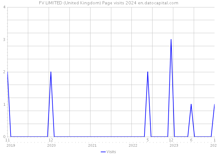 FV LIMITED (United Kingdom) Page visits 2024 