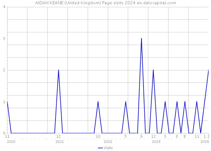 AIDAN KEANE (United Kingdom) Page visits 2024 