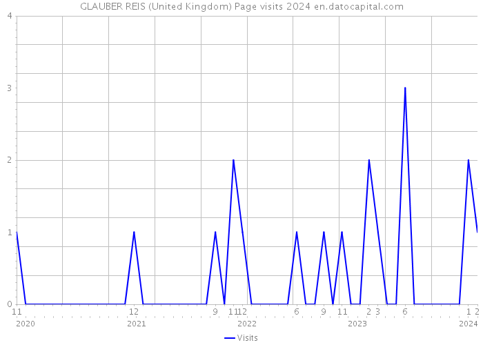 GLAUBER REIS (United Kingdom) Page visits 2024 