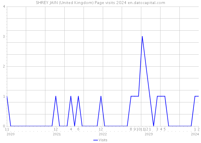 SHREY JAIN (United Kingdom) Page visits 2024 