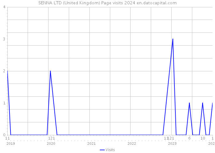 SENNA LTD (United Kingdom) Page visits 2024 