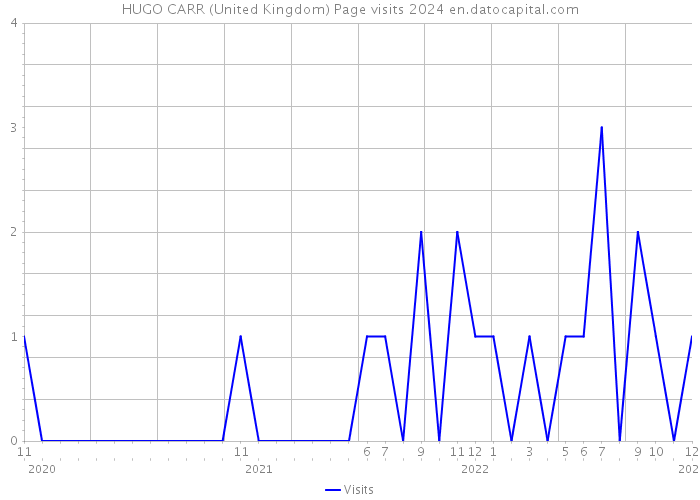 HUGO CARR (United Kingdom) Page visits 2024 