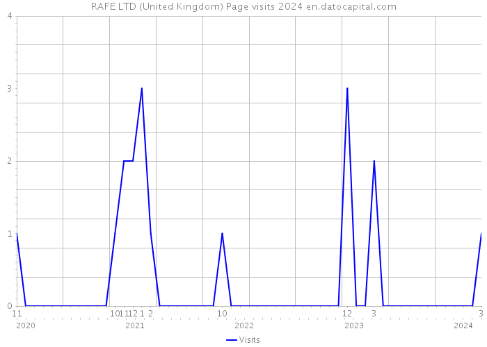 RAFE LTD (United Kingdom) Page visits 2024 