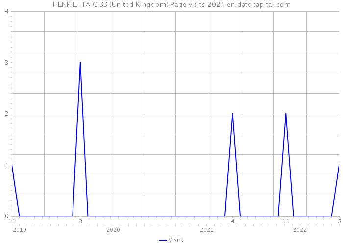 HENRIETTA GIBB (United Kingdom) Page visits 2024 