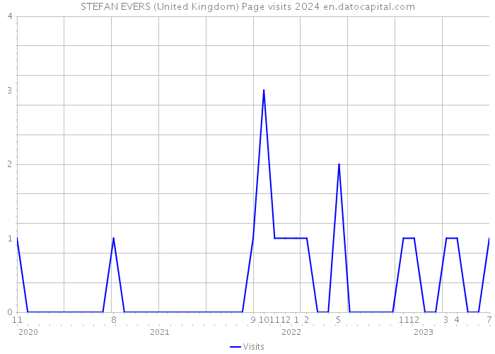 STEFAN EVERS (United Kingdom) Page visits 2024 