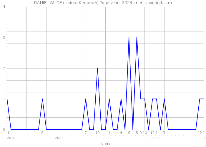 DANIEL WILDE (United Kingdom) Page visits 2024 