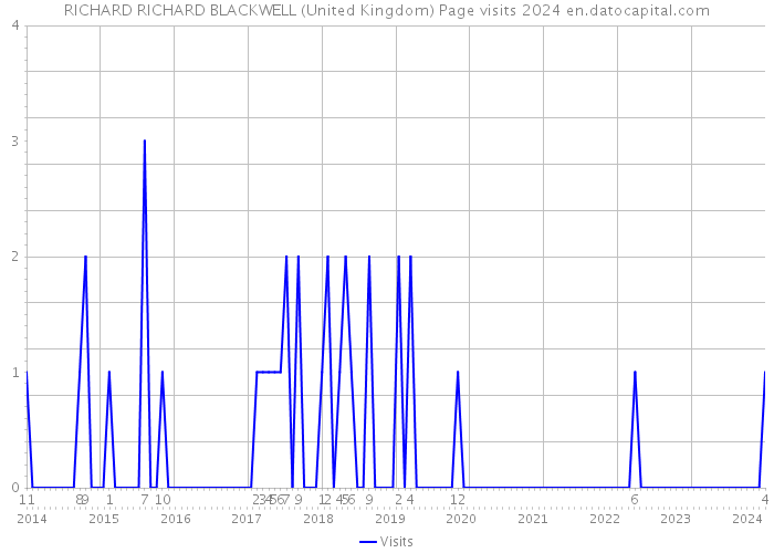 RICHARD RICHARD BLACKWELL (United Kingdom) Page visits 2024 