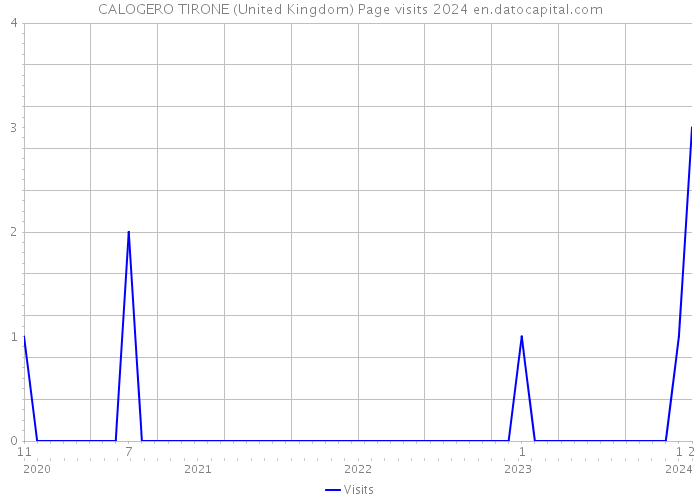 CALOGERO TIRONE (United Kingdom) Page visits 2024 