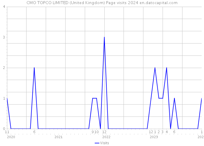 CMO TOPCO LIMITED (United Kingdom) Page visits 2024 