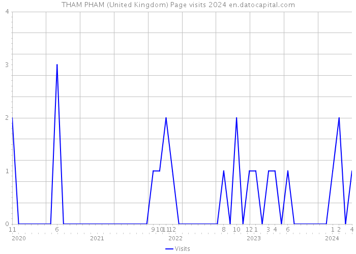 THAM PHAM (United Kingdom) Page visits 2024 