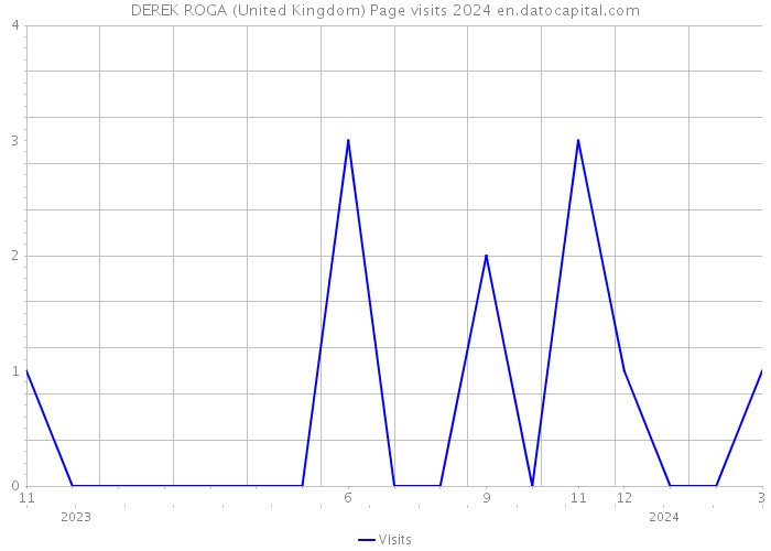 DEREK ROGA (United Kingdom) Page visits 2024 