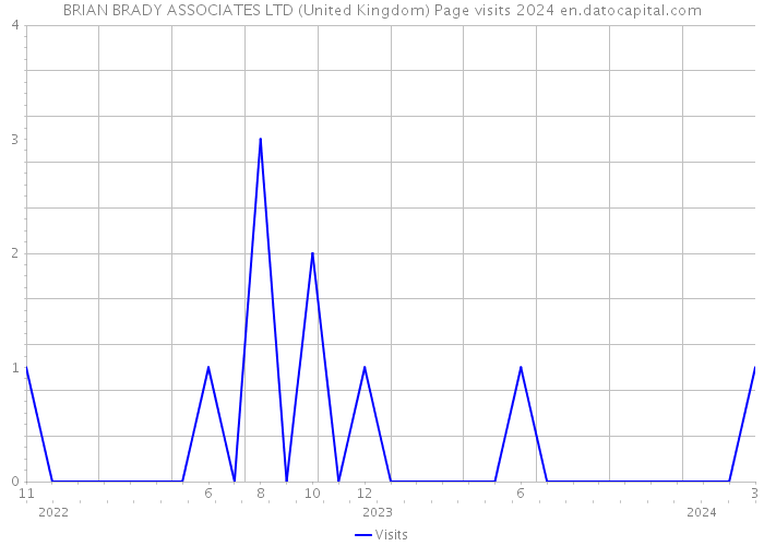 BRIAN BRADY ASSOCIATES LTD (United Kingdom) Page visits 2024 