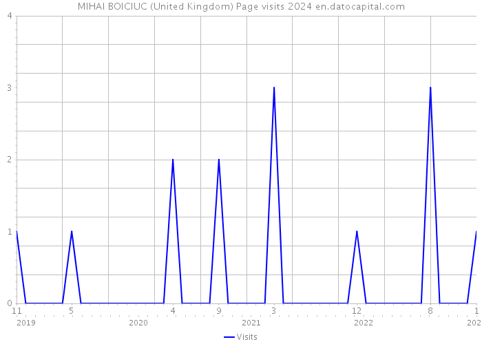 MIHAI BOICIUC (United Kingdom) Page visits 2024 