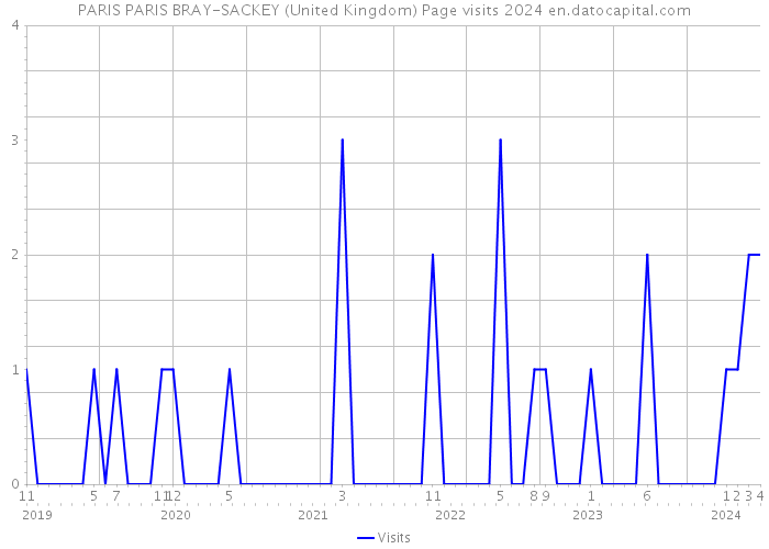 PARIS PARIS BRAY-SACKEY (United Kingdom) Page visits 2024 