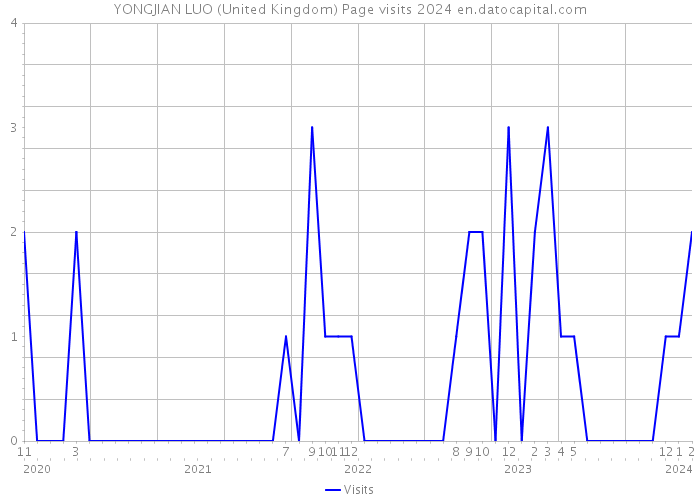 YONGJIAN LUO (United Kingdom) Page visits 2024 