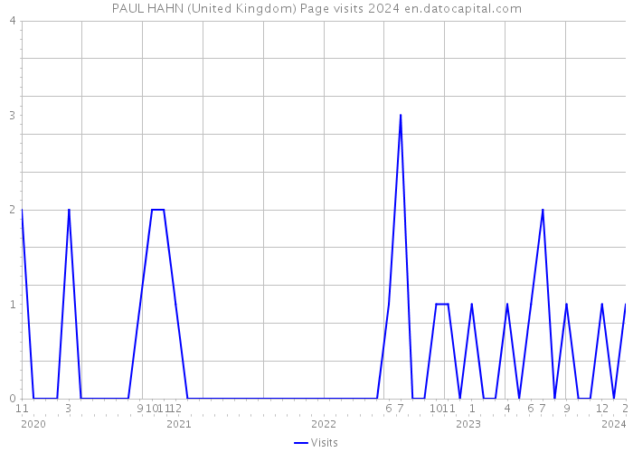 PAUL HAHN (United Kingdom) Page visits 2024 