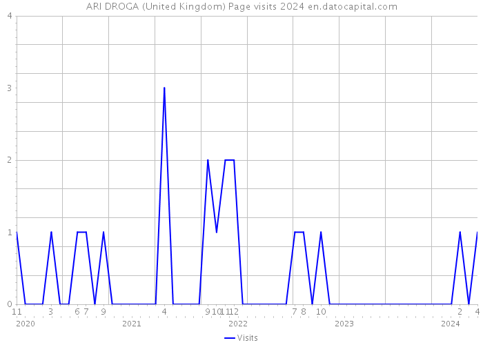 ARI DROGA (United Kingdom) Page visits 2024 