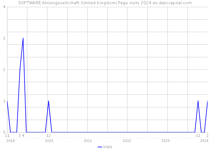 SOFTWARE Aktiengesellschaft (United Kingdom) Page visits 2024 