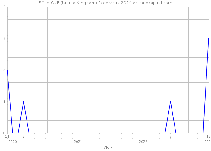 BOLA OKE (United Kingdom) Page visits 2024 