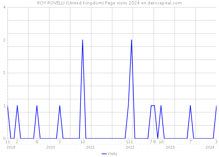 ROY ROVELLI (United Kingdom) Page visits 2024 
