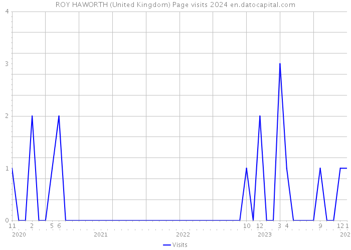 ROY HAWORTH (United Kingdom) Page visits 2024 